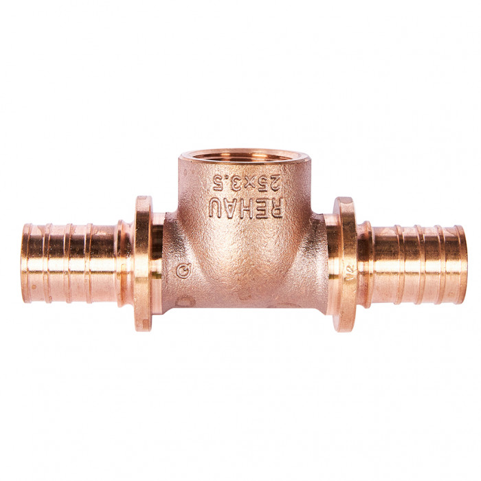 REHAU RAUTITAN Тройник с внутренней резьбой на боковом проходе 25-Rp3/4-25 для труб из сшитого полиэтилена