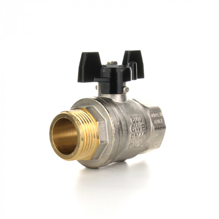 Полнопроходной шаровой кран STRONG, 3/4" НВ, ручка бабочка