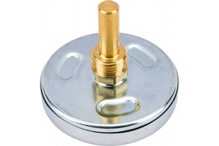 Термометр биметаллический осевой,диаметр корпуса 80 мм, присоединение резьбовое В 1/2"