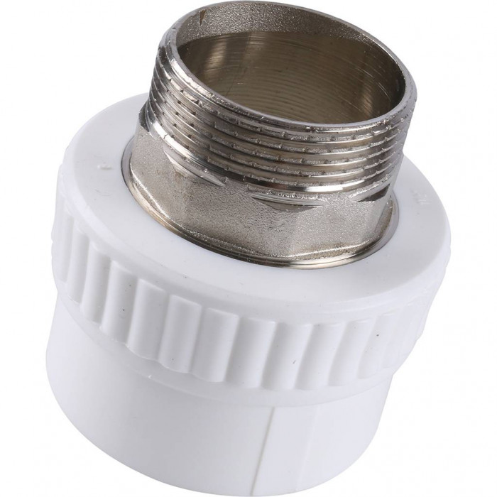 Муфта комбинированная Kalde под шестигранник (наруж. резьба, 50x1 1/2 ) для полипропиленовых труб под сварку