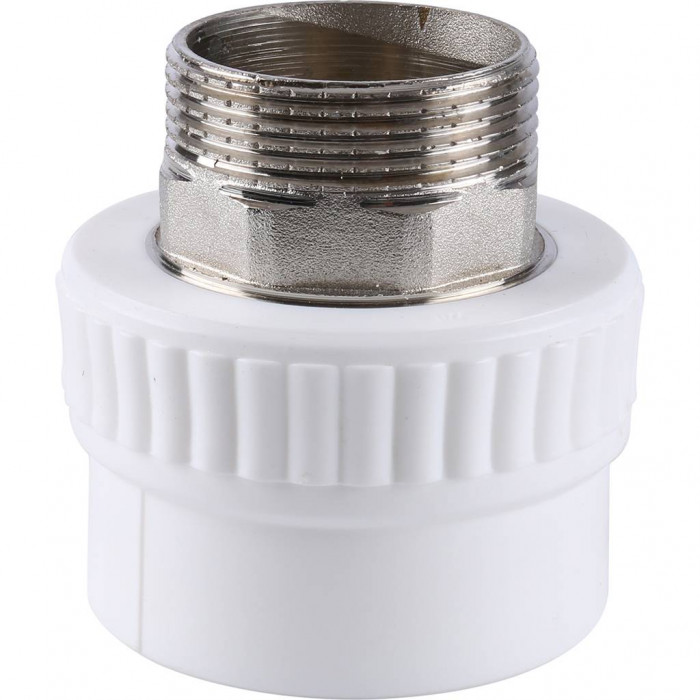 Муфта комбинированная Kalde под шестигранник (наруж. резьба, 50x1 1/2 ) для полипропиленовых труб под сварку