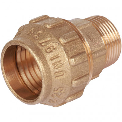 3400002 TIEMME  Муфта с наружной резьбой 25х3/4 для труб ПНД винтовой