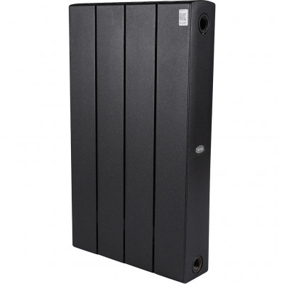 Биметаллический радиатор RIFAR SUPReMO 500, 4 секций, боковое подключение, черный