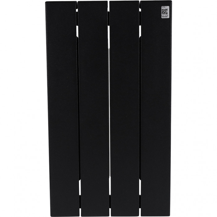 Биметаллический радиатор RIFAR SUPReMO 500, 4 секций, боковое подключение, черный