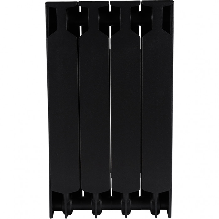Биметаллический радиатор RIFAR SUPReMO 500, 4 секций, боковое подключение, черный
