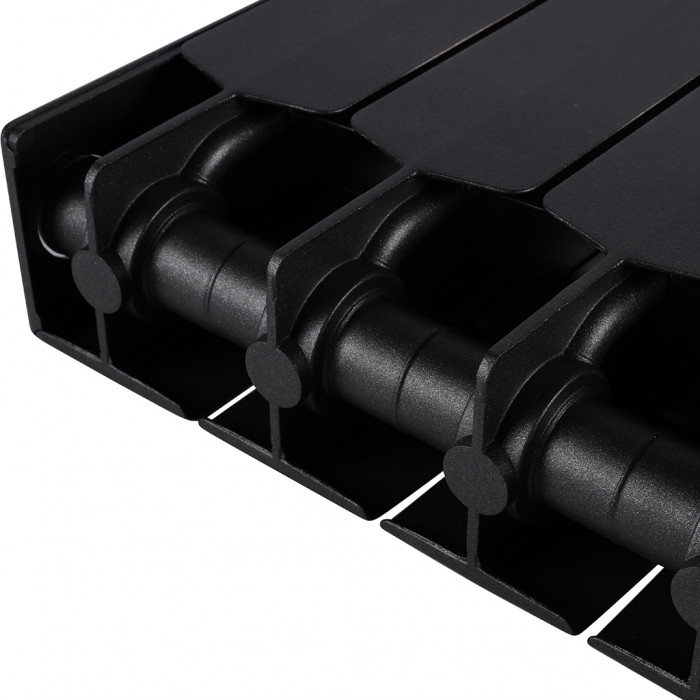 Биметаллический радиатор RIFAR SUPReMO 500, 4 секций, боковое подключение, черный