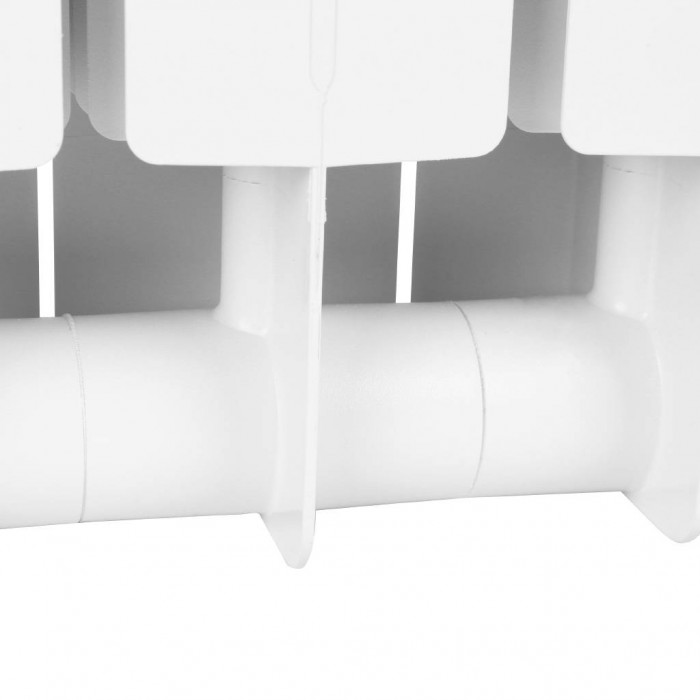 Биметаллический радиатор STOUT STYLE 350, 4 секций, боковое подключение, белый