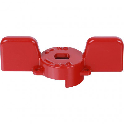 STOUT Ручка-бабочка для шарового крана STOUT 1&quot;- 1 1/4&quot; (Красная)