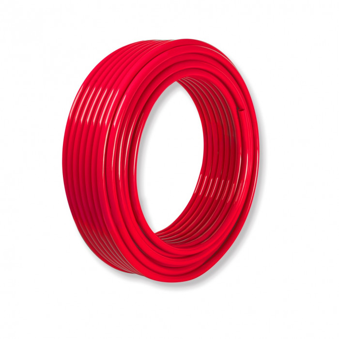 Труба ROMMER PEX из сшитого полиэтилена с кислородным слоем, красная, 20х2,0 (бухта 100 метров)