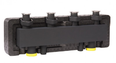 Распределительный коллектор KHW-3-4 Huch EnTEC (Хух ЭнТЕК) на 4 отопительных контура до 85 кВт (арт.105.04.125.30)