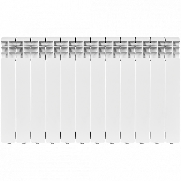 Биметаллический радиатор ROMMER Profi BM 500, 12 секций, боковое подключение, белый