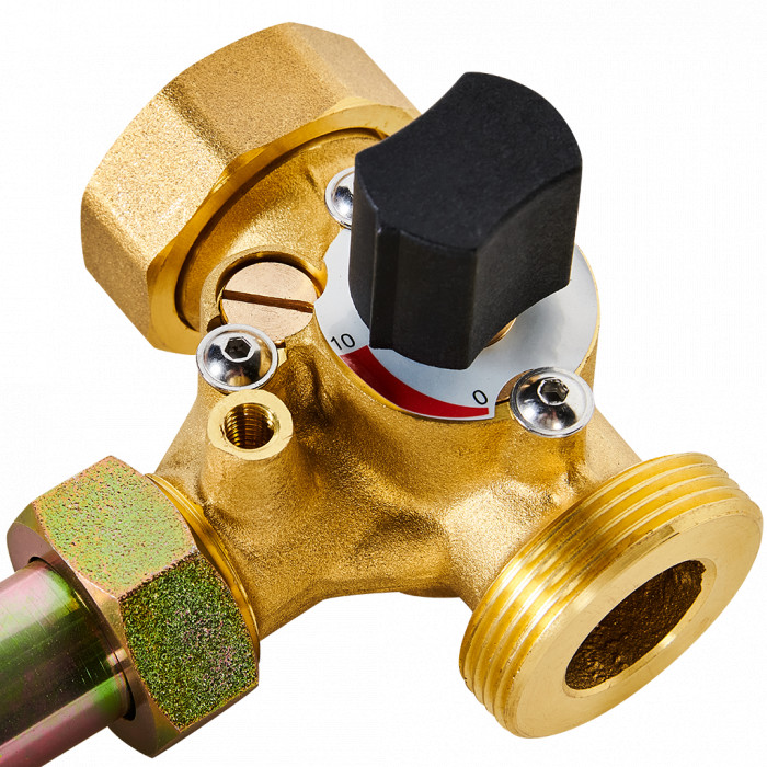 Насосная группа ROMMER RDG-1003 с 3-х ходовым приводным смесителем 1, без насоса правая