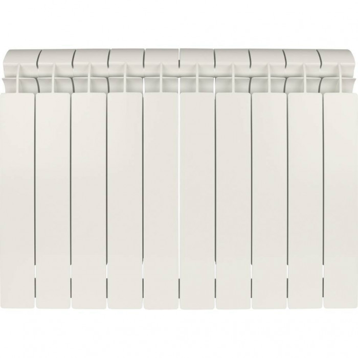 Биметаллический радиатор Global STYLE PLUS 500, 10 секций, боковое подключение, белый