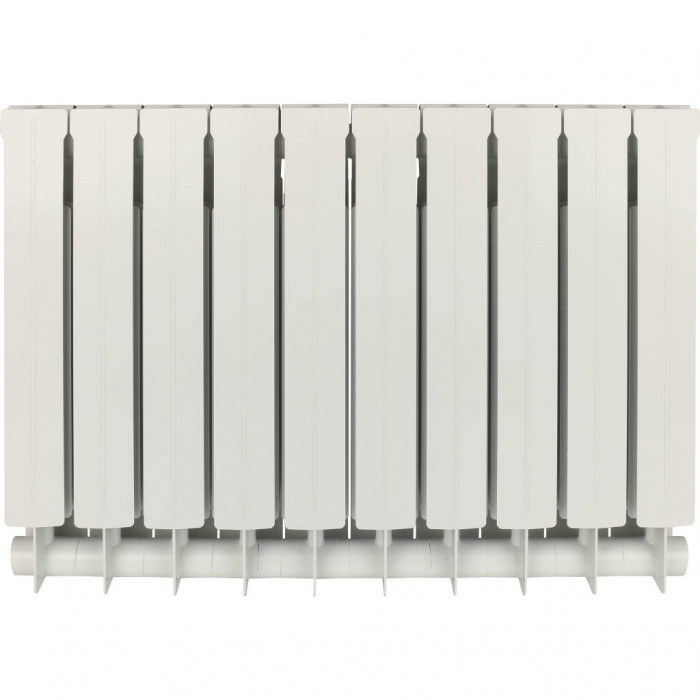 Биметаллический радиатор Global STYLE PLUS 500, 10 секций, боковое подключение, белый