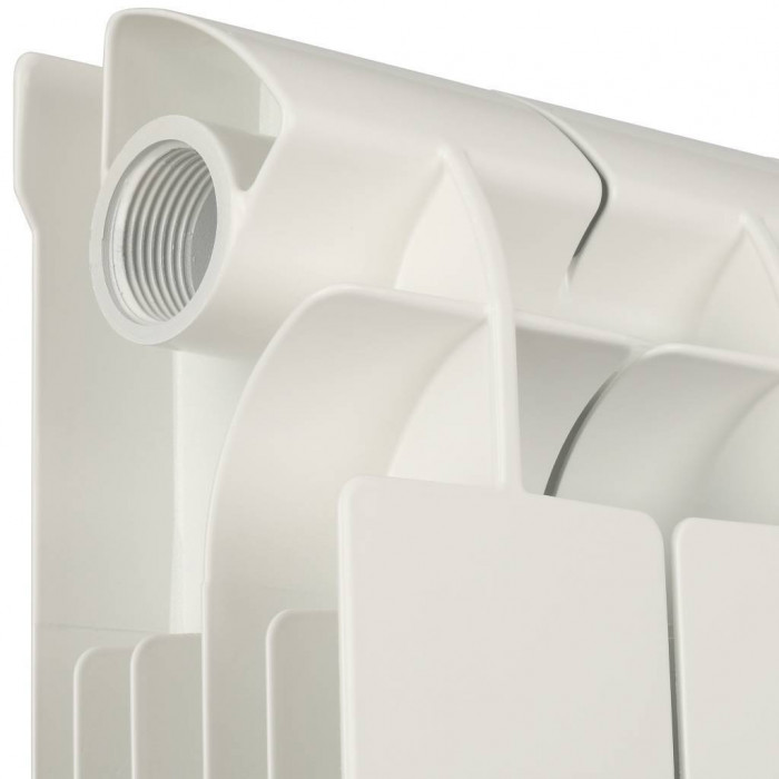 Биметаллический радиатор Global STYLE PLUS 500, 10 секций, боковое подключение, белый