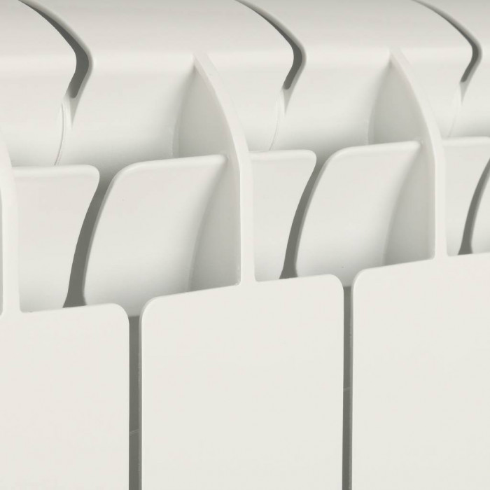 Биметаллический радиатор Global STYLE PLUS 500, 10 секций, боковое подключение, белый