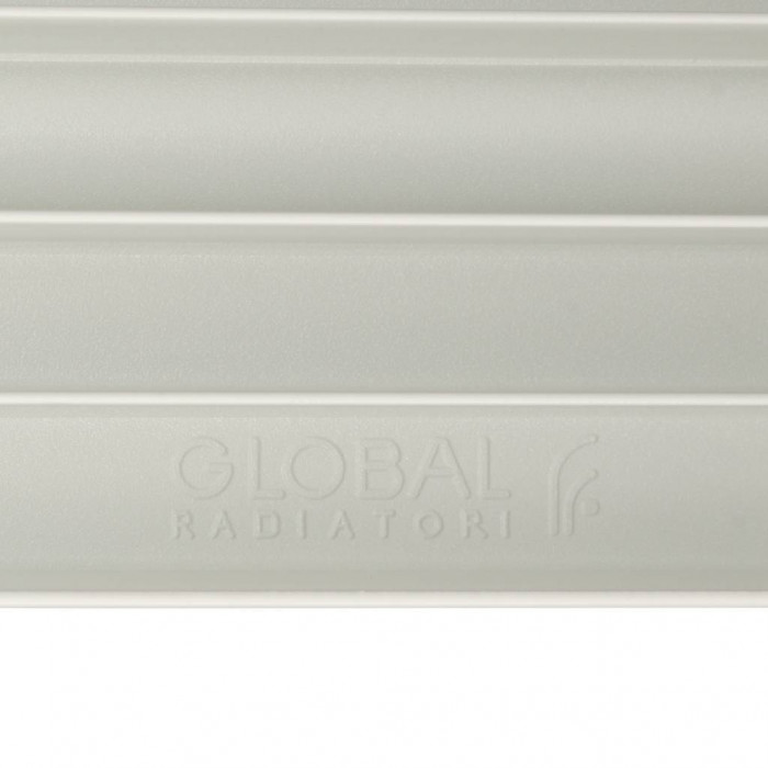 Биметаллический радиатор Global STYLE PLUS 500, 10 секций, боковое подключение, белый