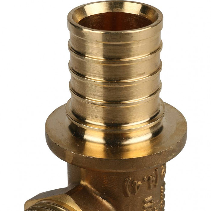 STOUT Угольник-переходник с наружной резьбой 32xR 1 для труб из сшитого полиэтилена аксиальный