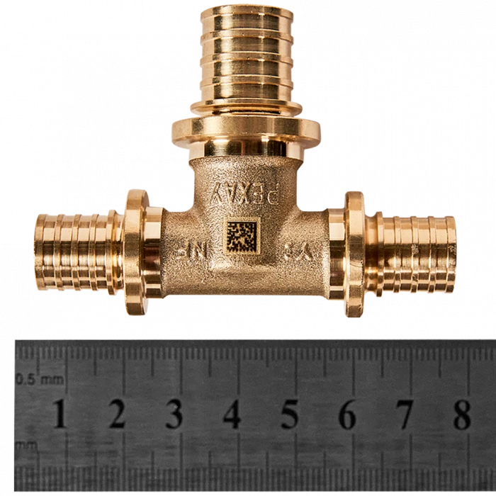 Тройник REHAU с увеличенным боковым проходом 16-20-16 MX для труб из сшитого полиэтилена аксиальный