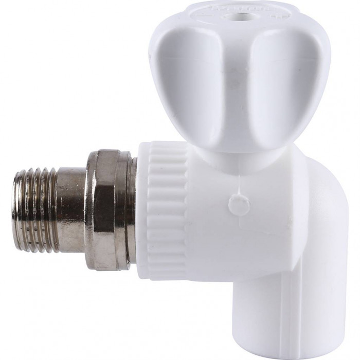 Kalde Кран шаровой разборный угловой с накидной гайкой 20х1/2