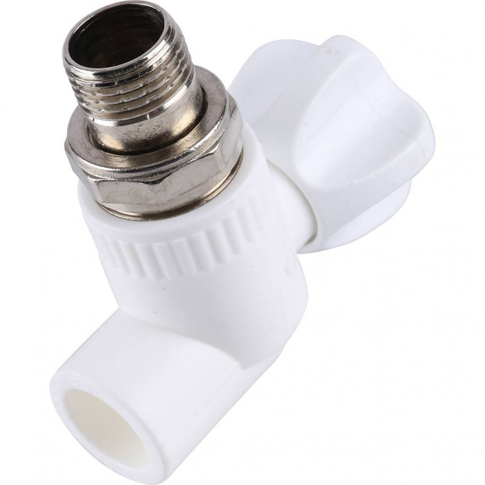 Kalde Кран шаровой разборный угловой с накидной гайкой 20х1/2