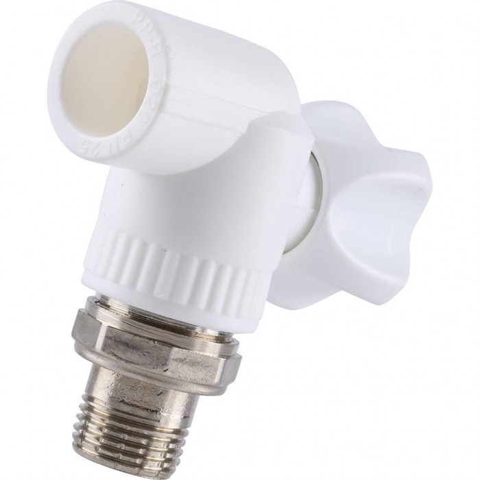 Kalde Кран шаровой разборный угловой с накидной гайкой 20х1/2