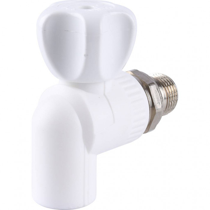 Kalde Кран шаровой разборный угловой с накидной гайкой 20х1/2