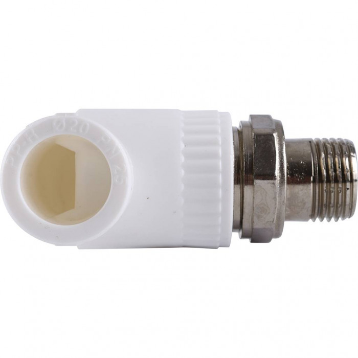 Kalde Кран шаровой разборный угловой с накидной гайкой 20х1/2