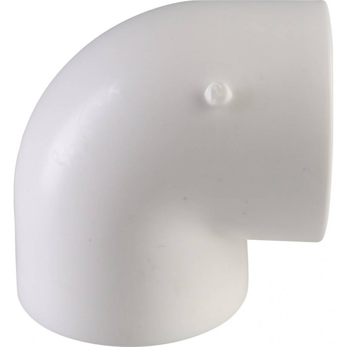 Политэк d=40 Угольник 90* для полипропиленовых труб под сварку (цвет белый)