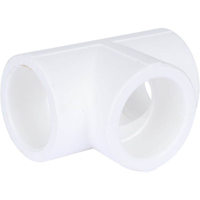 Тройник Kalde d=32 для полипропиленовых труб под сварку (цвет белый)