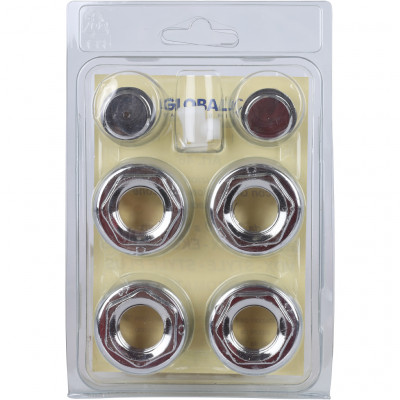 Global 011046 CHROME Global KIT 1/2 Присоединительный набор для радиатора (цвет хром.))