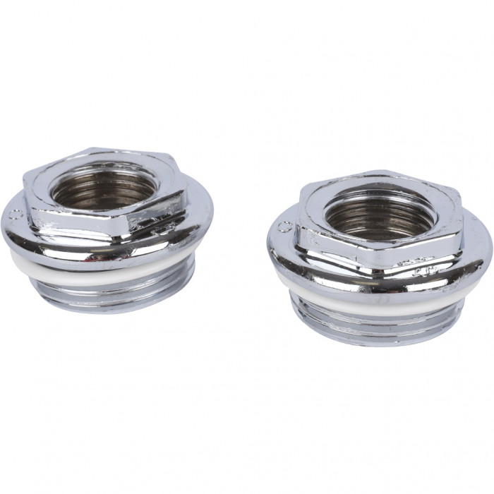 Global 011046 CHROME Global KIT 1/2 Присоединительный набор для радиатора (цвет хром.))