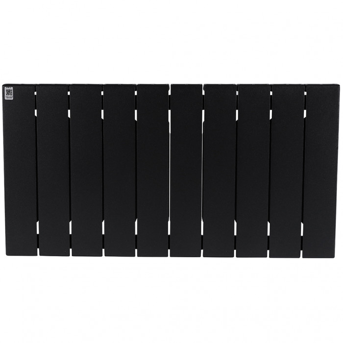 Биметаллический радиатор RIFAR SUPReMO 350, 10 секций, боковое подключение, черный