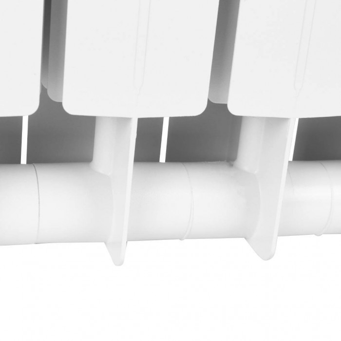 Биметаллический радиатор STOUT STYLE 350, 6 секций, боковое подключение, белый