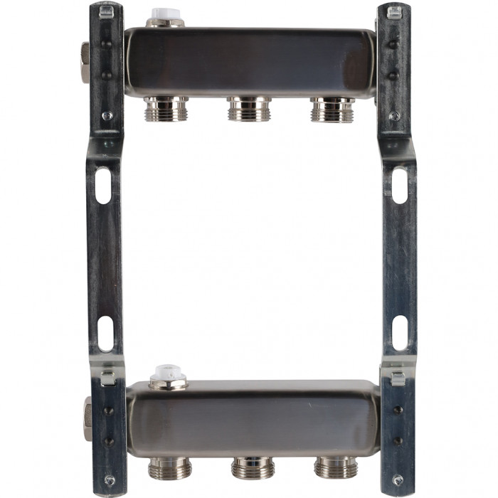 ROMMER RMS-4401-000003 ROMMER Коллектор из нержавеющей стали для радиаторной разводки 3 вых.