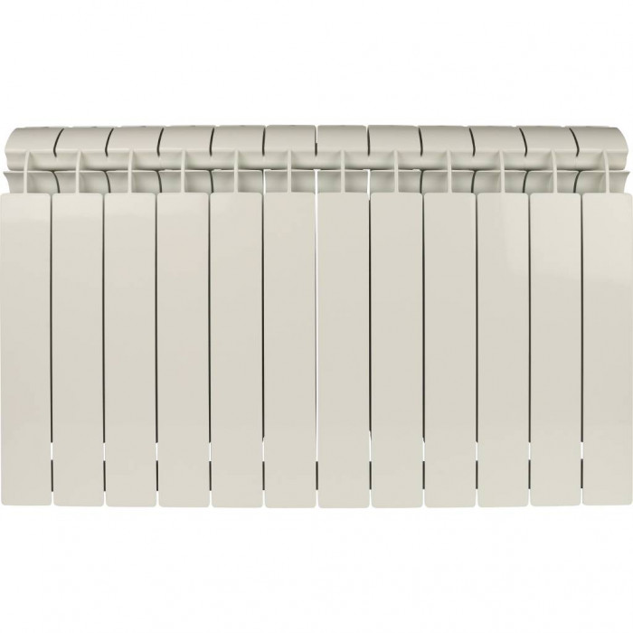 Биметаллический радиатор Global STYLE PLUS 500, 12 секций, боковое подключение, белый