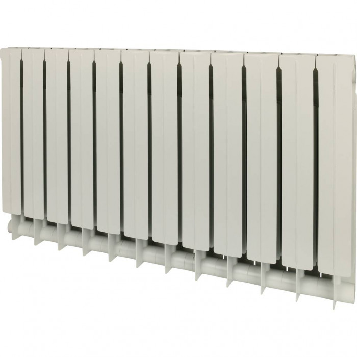 Биметаллический радиатор Global STYLE PLUS 500, 12 секций, боковое подключение, белый