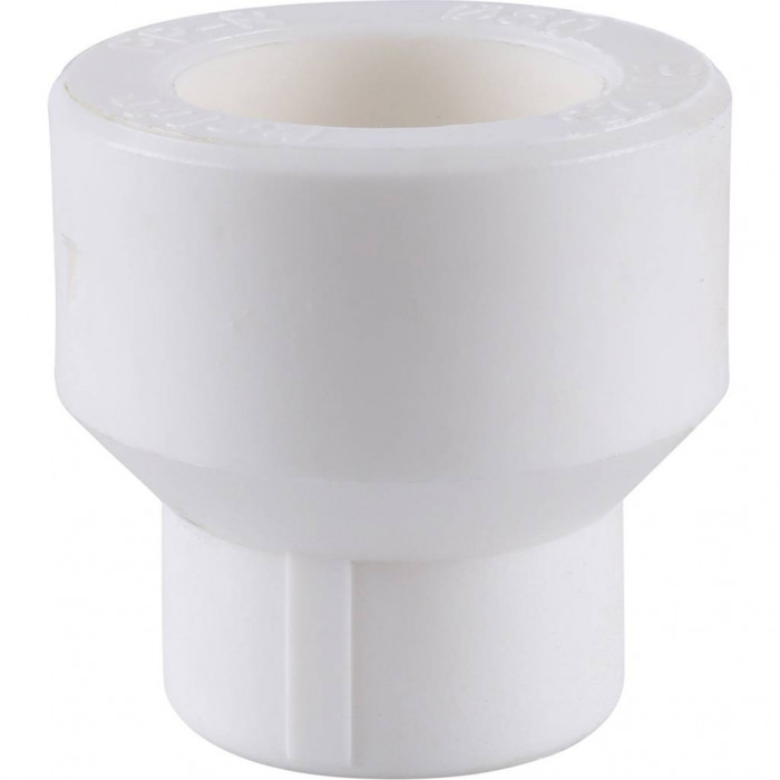 Kalde 50x20 Муфта переходная для полипропиленовых труб под сварку (цвет белый)