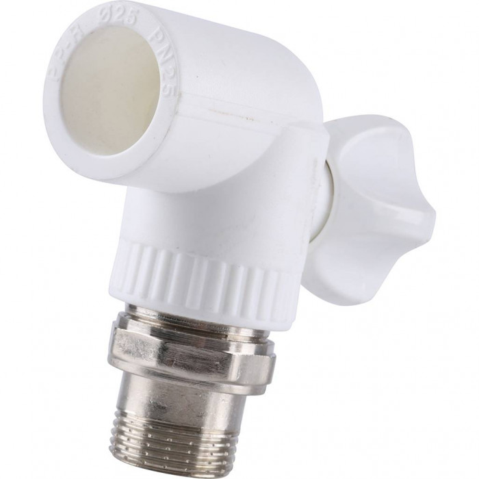 Kalde Кран шаровой разборный угловой с накидной гайкой 25х3/4