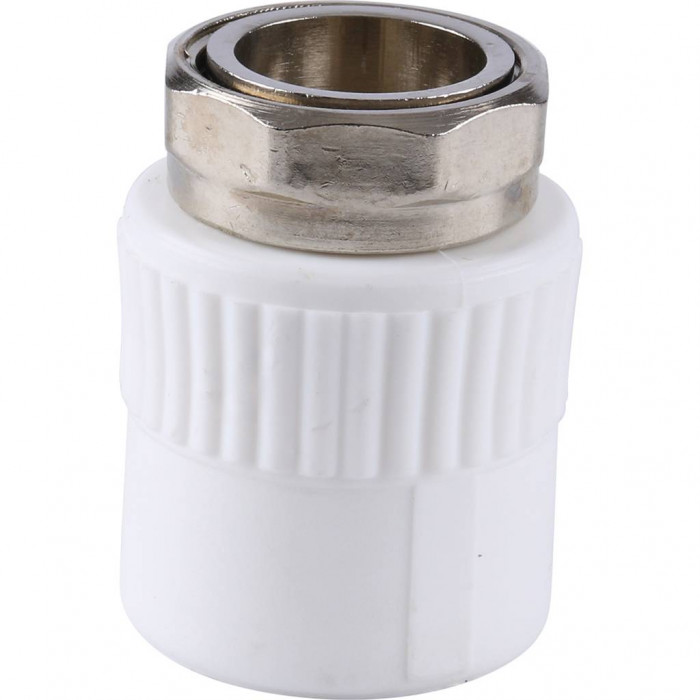 Муфта комбинированная Kalde с накидной гайкой 25х3/4 для полипропиленовых труб под сварку