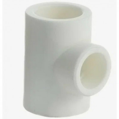 Тройник переходной Kalde 32х25х32 для полипропиленовых труб под сварку (цвет белый)