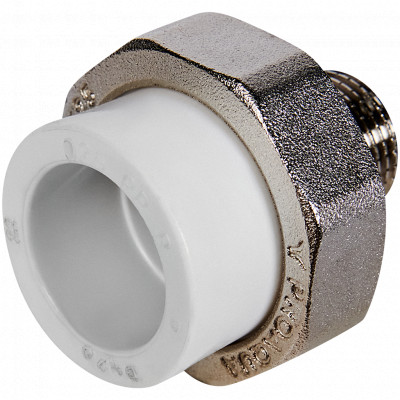 Pro Aqua PA21012 Pro Aqua d=25-1/2 PP-R Муфта комбинированная разъемная (американка) НР Белая