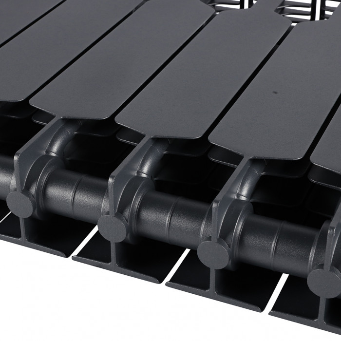 Биметаллический радиатор RIFAR SUPReMO 350, 14 секций, боковое подключение, черный