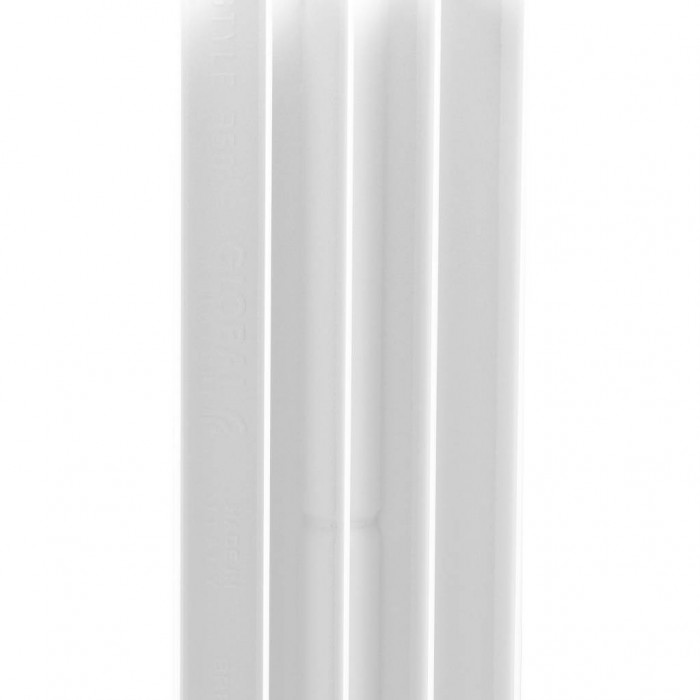 Биметаллический радиатор STOUT STYLE 350, 8 секций, боковое подключение, белый