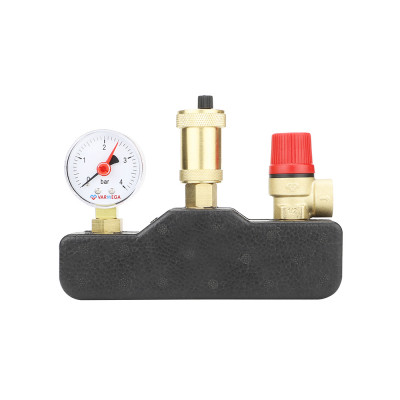 Группа безопасности котла Varmega VM16011, 1&quot;, латунь, с термоизоляцией