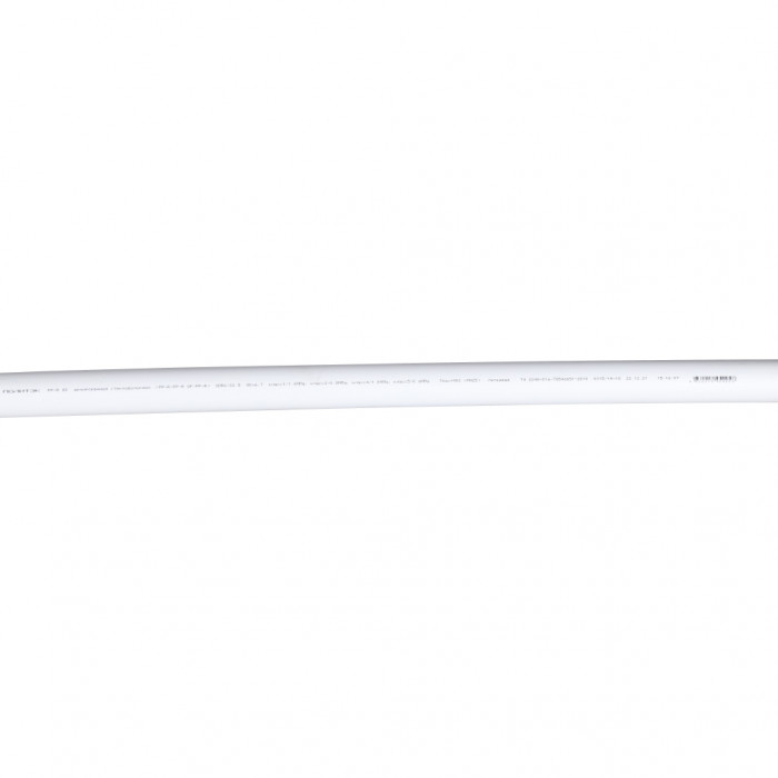 Труба полипропиленовая армированная Политэк d=40х6,7 (PN 25) (стекловолокно) (цвет белый)