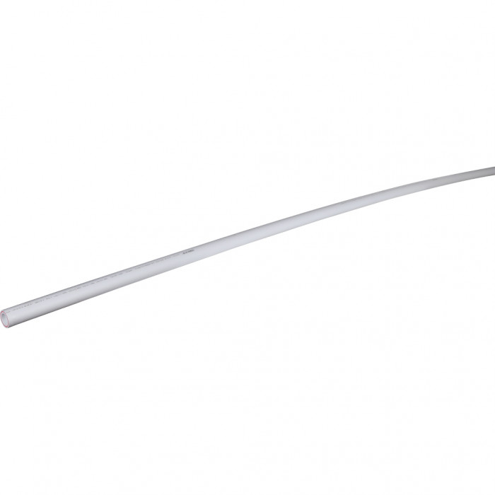 Труба полипропиленовая армированная Политэк d=40х6,7 (PN 25) (стекловолокно) (цвет белый)