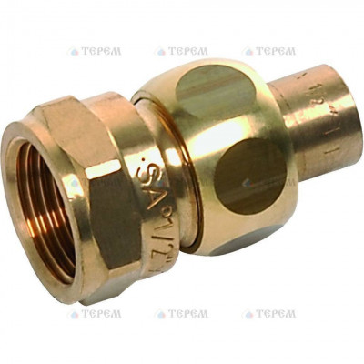 Sanha 4330g сгон ВП-ВР, бронза, с плоским уплотнением 18x3/4, для медных труб под пайку