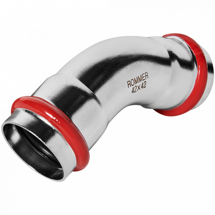 ROMMER RSS-0005-000042 ROMMER Угольник 45°-ВПр, 42, из нержавеющей стали прессовой