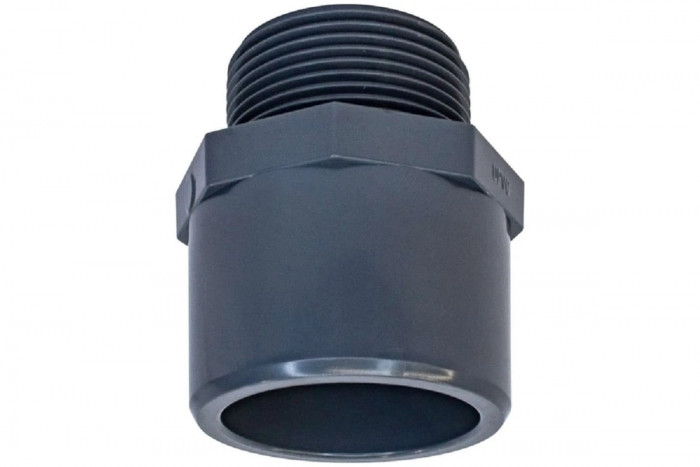 Двойной адаптер муфтовое/втулочное окончание НР d50x63x1-1/2" AQUAVIVA, Россия, Арт.№ THR05063E